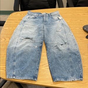 Free People We The Free Good Luck Barrel Jeans